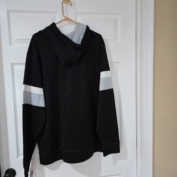 Oakland Raiders Mens NFL Team Apparel Pullover Hoodie Polyester Black Sz 2XL NWT - Picture 7 of 9